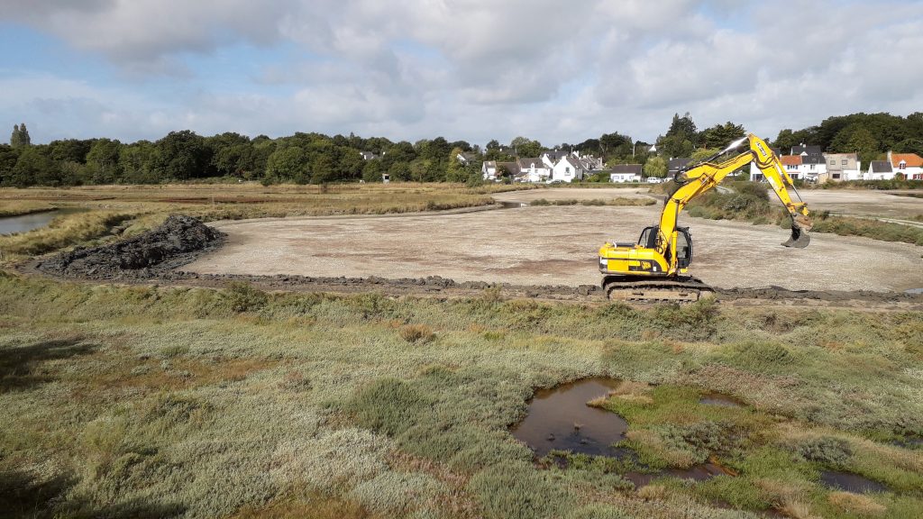 Reprise des travaux sur les sites pilotes de Guérande et du Mès